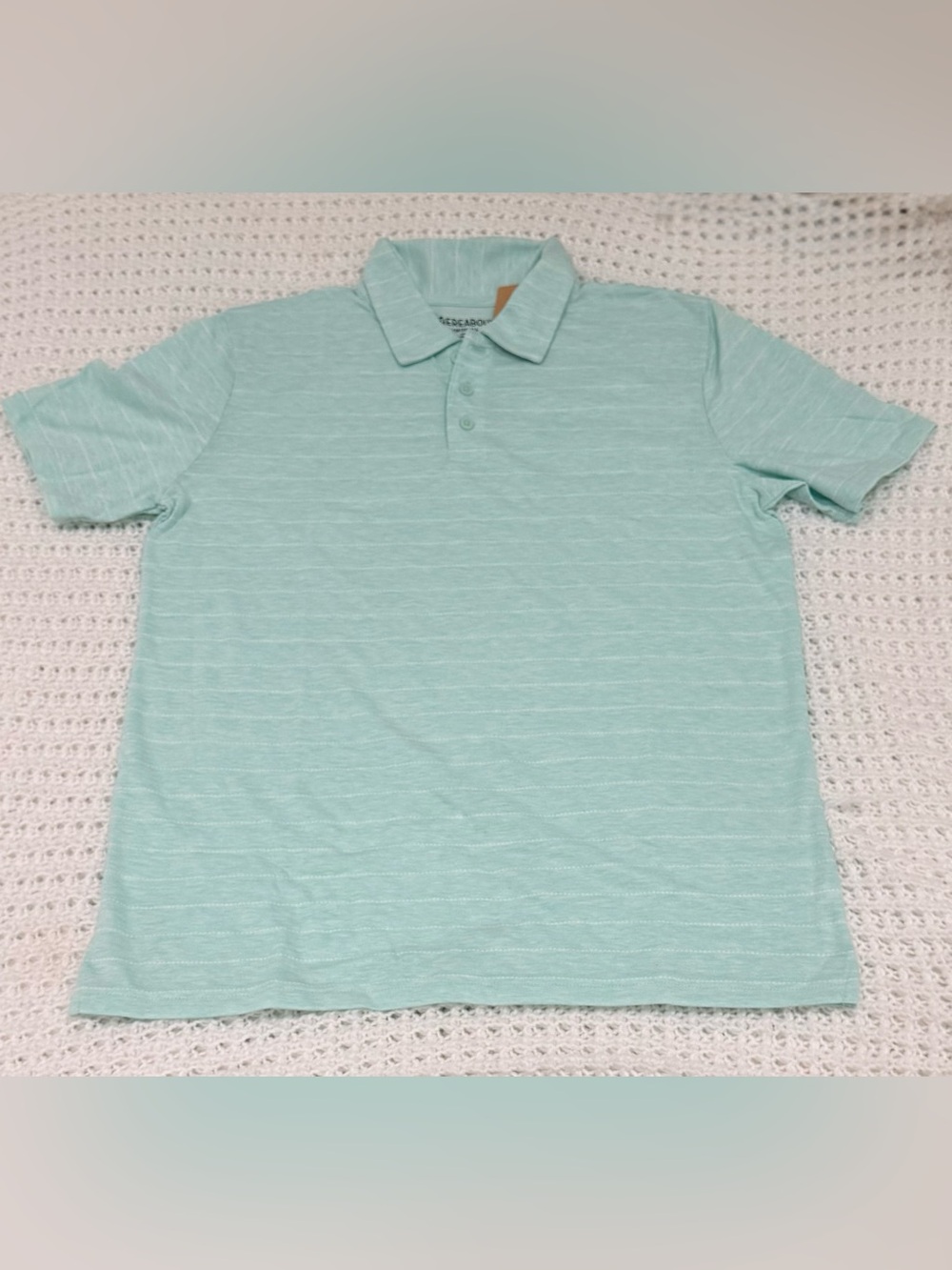 Thereabouts Boys Short Sleeve Regular Fit Polo Shirt in brook green strp 18/20 H